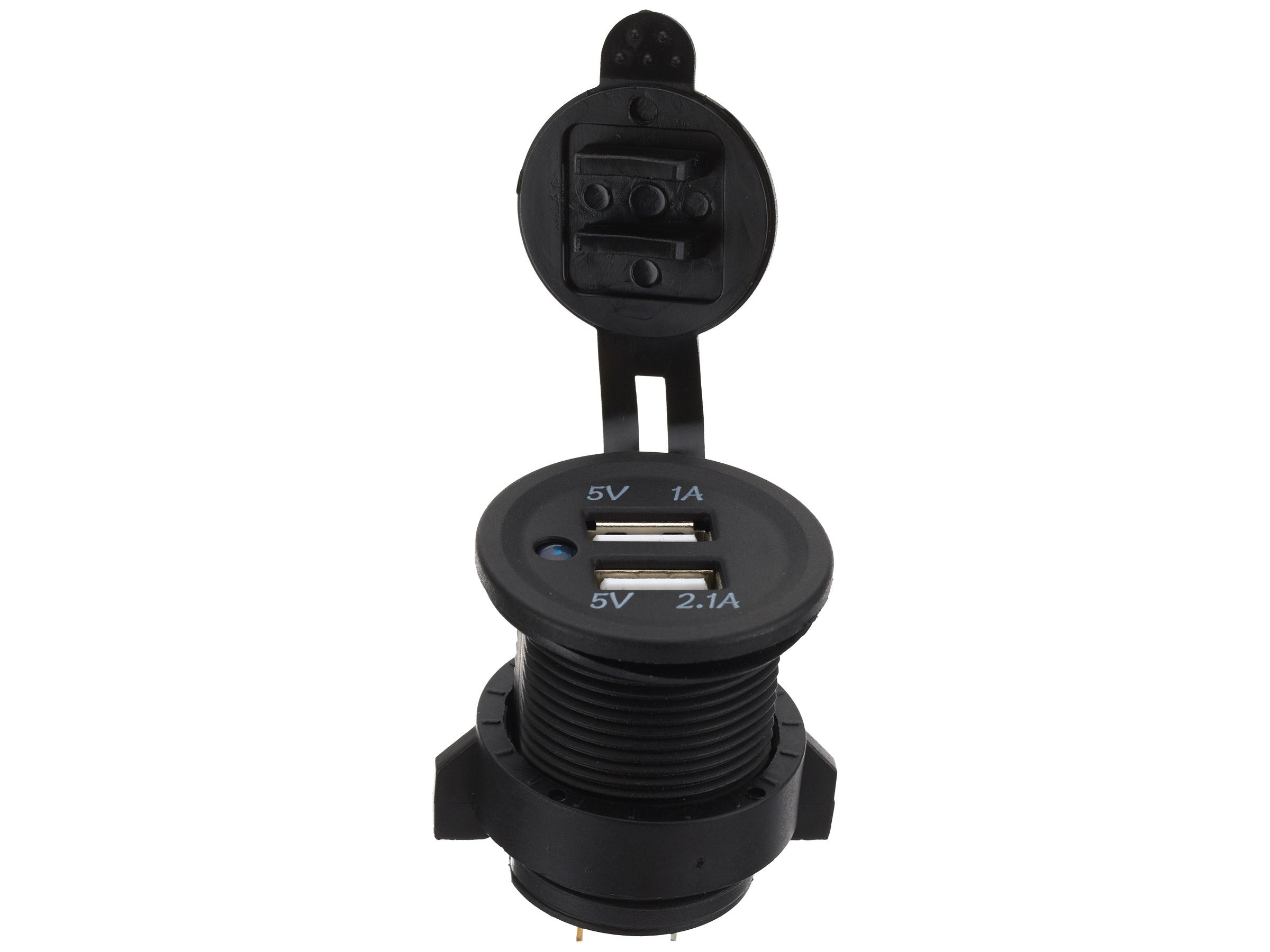 TH Marine Dual USB Blue LED Outlets Tackle Warehouse