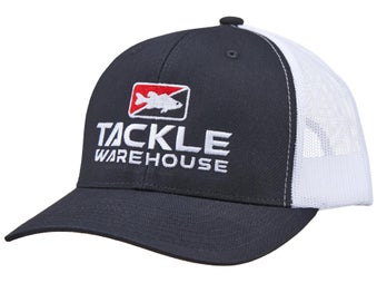 Tackle Warehouse Vertical Trucker Hat Black/White