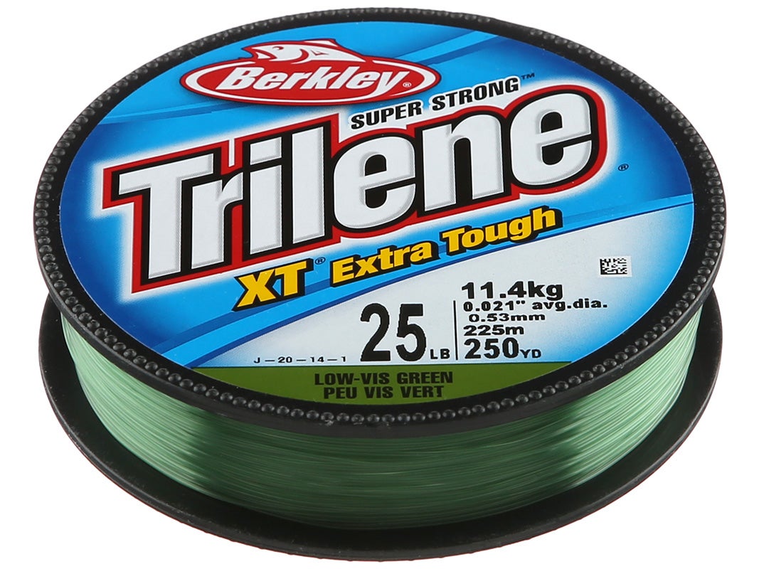 300 Yards 0.015 Diameter 12 lb Breaking Strength Low-Vis Green Trilene XT Monofilament Line Spool