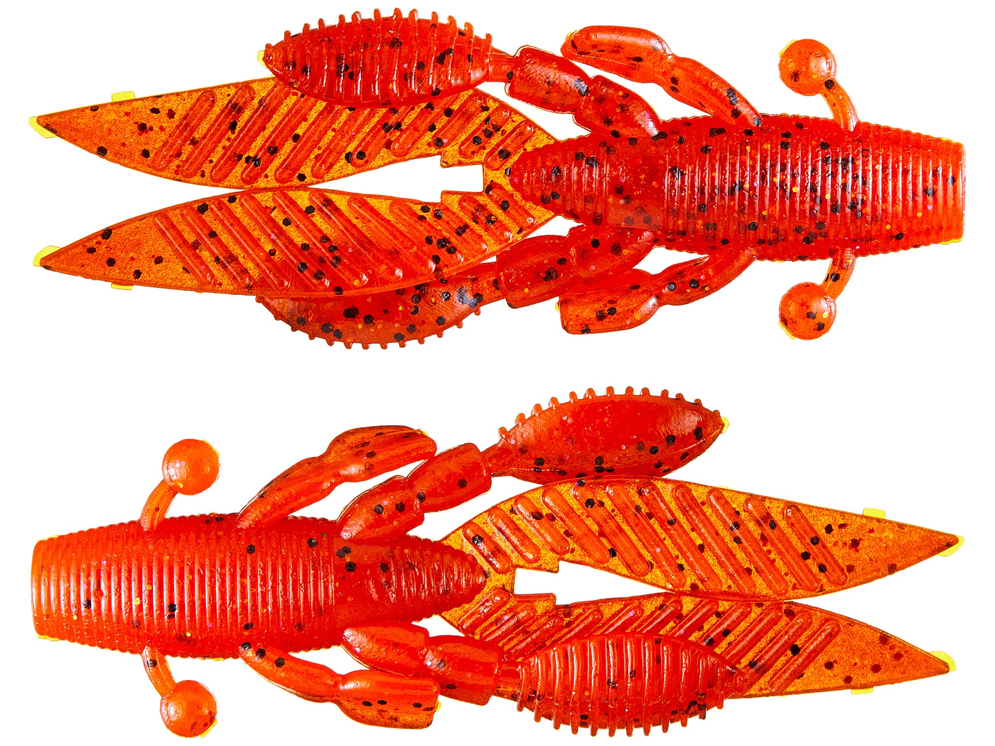 Yamamoto Flappin Hog FH-07-208 – 3.75″ Anguria Rosso Nero Fiocco – Soft Plastic Per Bass