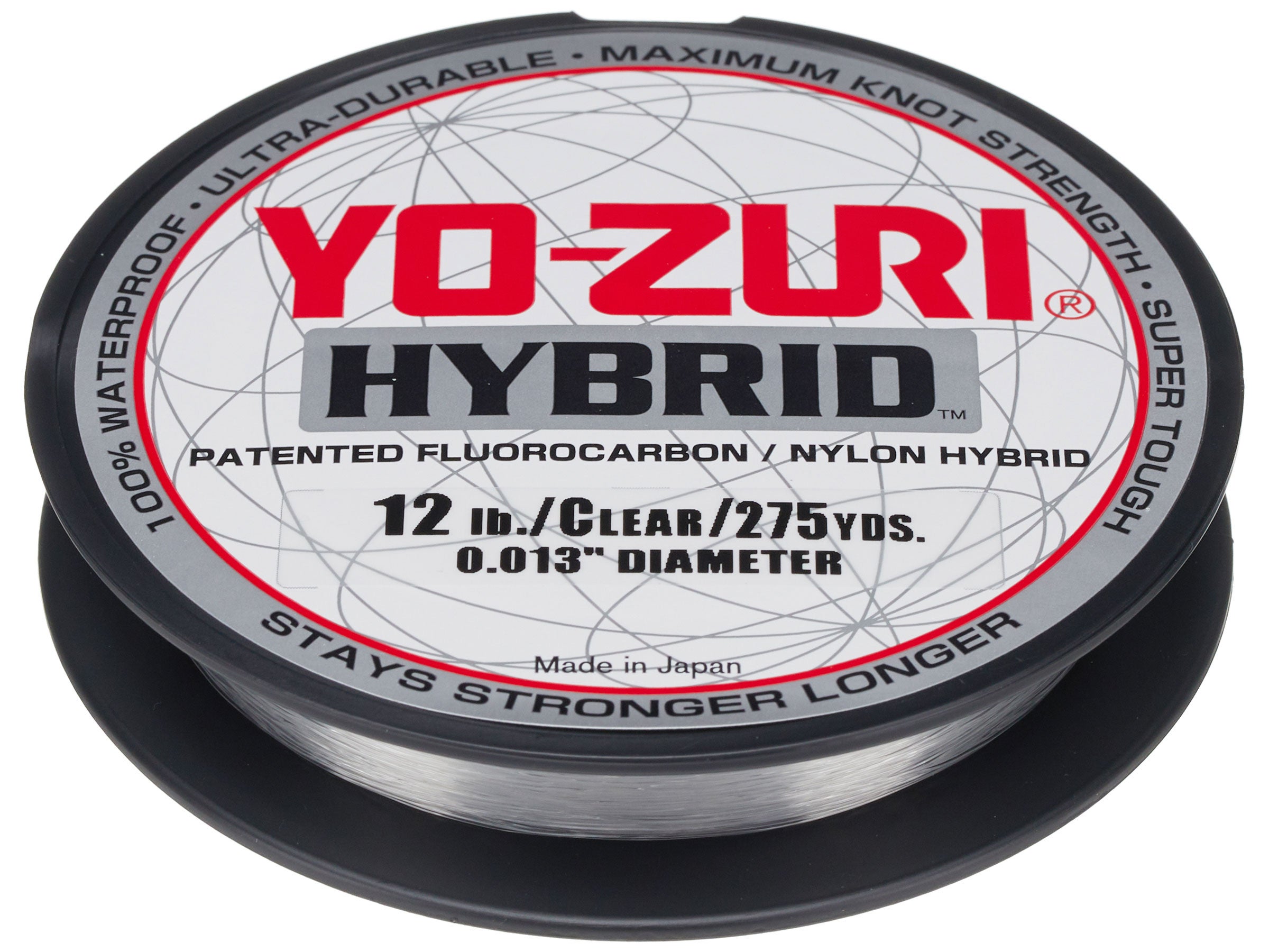 Yo-Zuri Hybrid Clear 275 Yards Monofilament Fishing Line Fluorocarbon Nylon Mix 