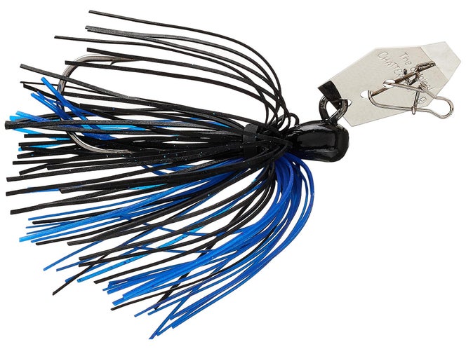Z-Man ChatterBait MiniMax 1/4 Oz - Esche Vibranti Per Bass - Nero/Blu