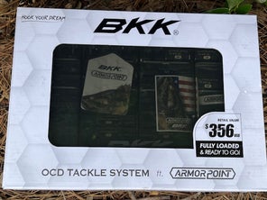 BKK Fully Loaded OCD Tackle Storage System with its lid open