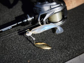 Underpsin rigged on rod