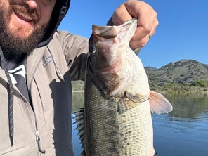largemouth bass caught using the new Lowrance Eagle Eye 9 Live graph.