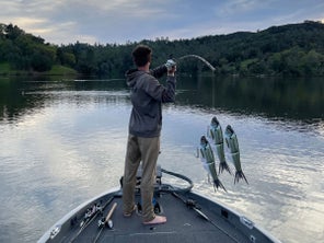 TW Staff member Doug casting the K-rig