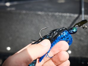 Angler holding Z-Man EVO Chatterbait