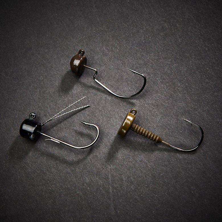 variety of ned rig jig head styles
