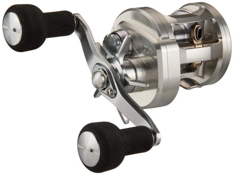 A Daiwa Ryoga 150 Casting Reel shown against white space