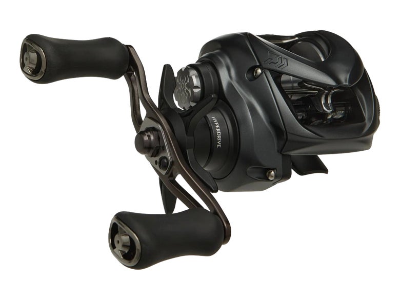 A Daiwa Tatula Elite TW 100 Casting Reel shown against white space