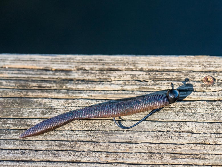 Rigged shakey head close up