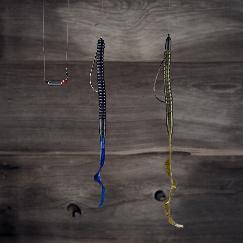 Texas and Carolina Rigged Curly Tail Worms