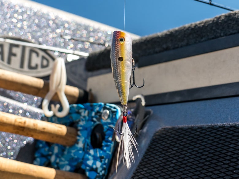 popper dangling from line