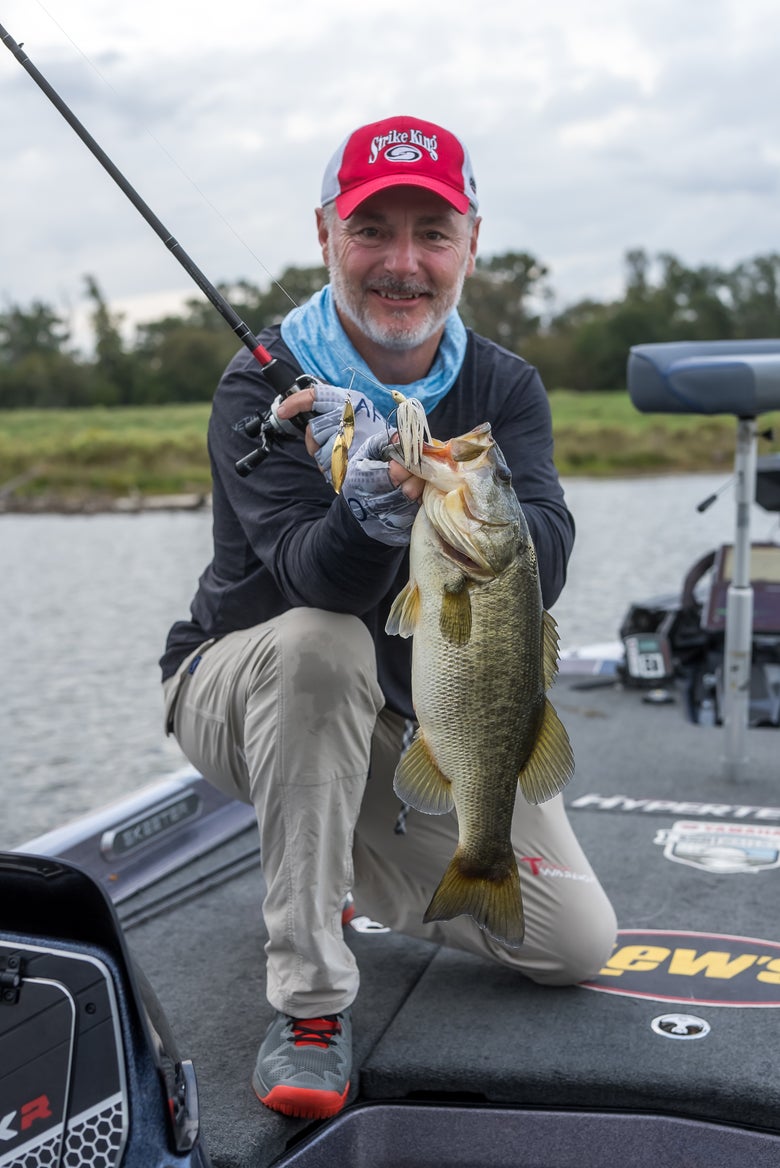 nice bass on spinnerbait