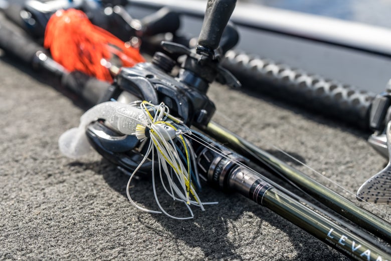 Swim Jog Rod & Reel on a Boat Deck