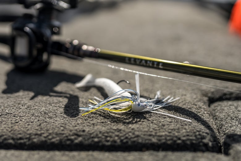 Swim Jig on Boat Deck