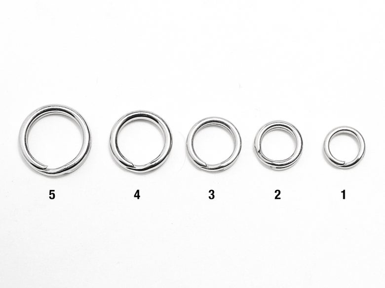 Split ring sizing lineup