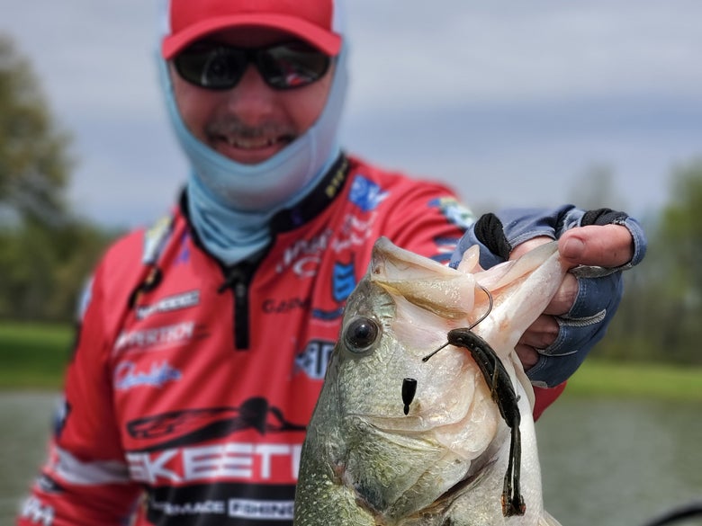 Mark Menendez with a Nice Texas-rig Bass