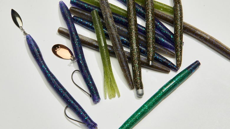 assorted soft stick baits