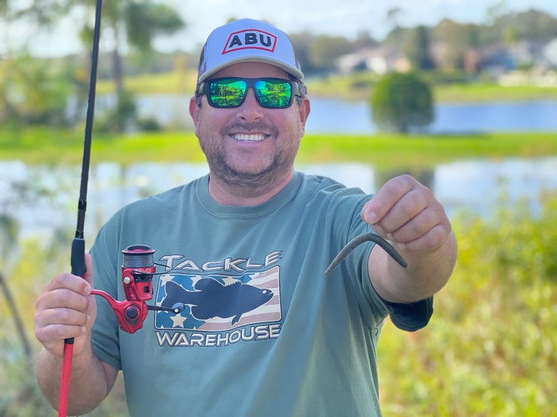 John Cox Holding Wacky Worm Setup