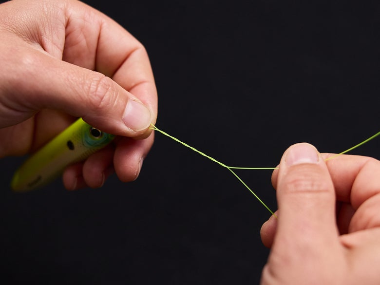 wrap tag end around main line