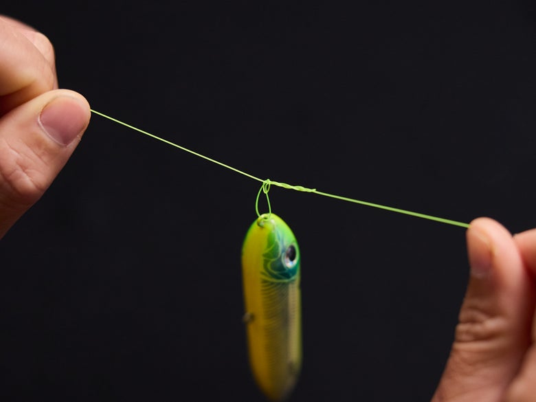 cinch knot pulling both tag ends