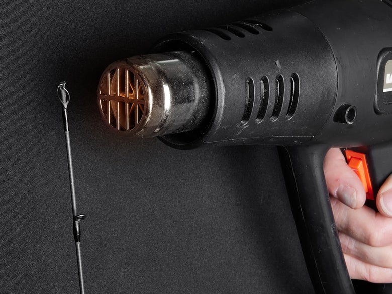 heating a rod tip for removal