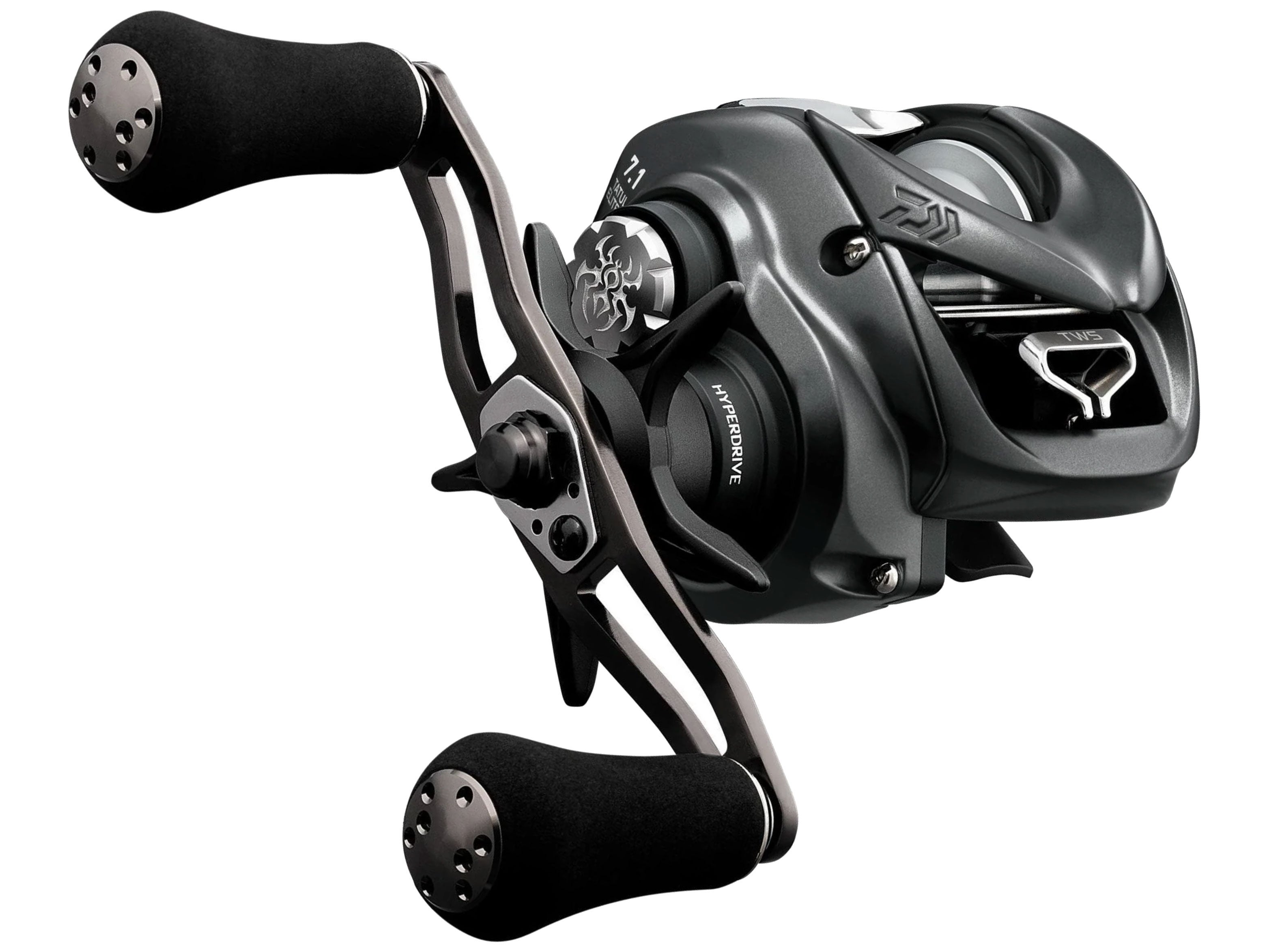 Closeup of the Daiwa Tatula Elite Pitch/Flip casting reel