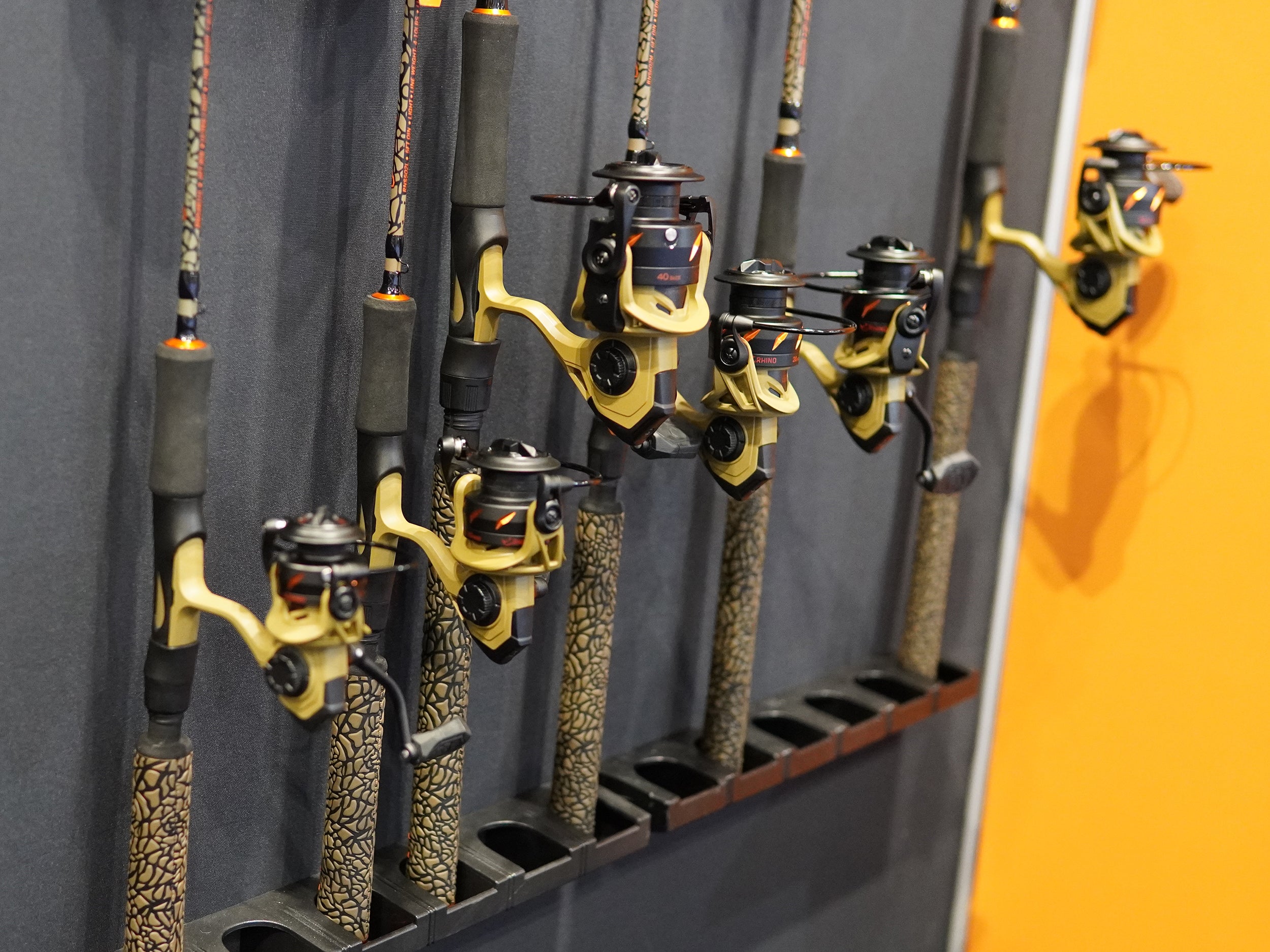 Rhino Spinning Combos in rod rack
