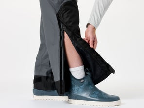 knee high zippers on bibs