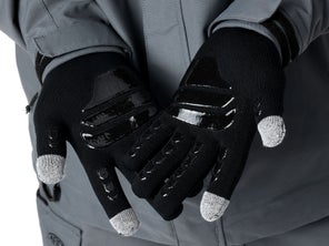 gloves palm side up
