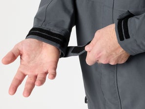 velcro on the wrists of the jacket