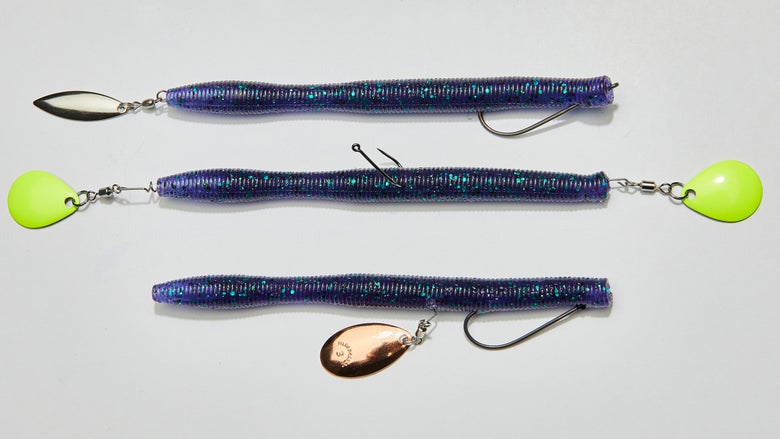 modified stick baits with blades