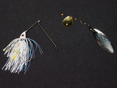 removed blades and hardware from spinnerbait