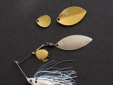 finished spinnerbait with replaced blades
