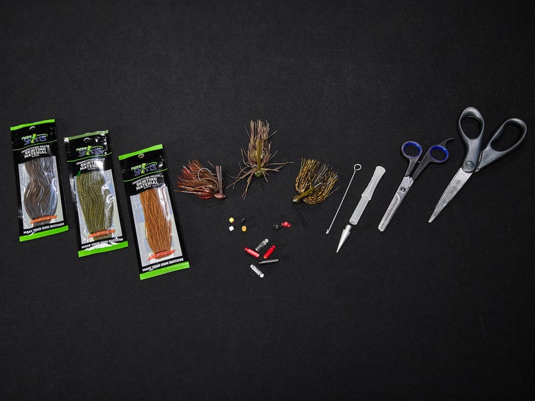 skirt changing accessories for bass fishing jigs